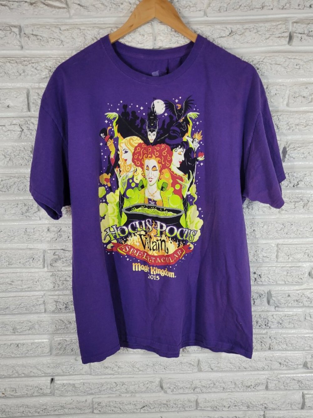 Disney Parks Hocus Pocus Villain Spelltacular 2015 Shirt Purple Adult XL NOV136E